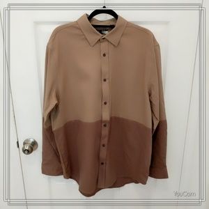 Five Four "Coffee Dipped" Casual Button Up Shirt